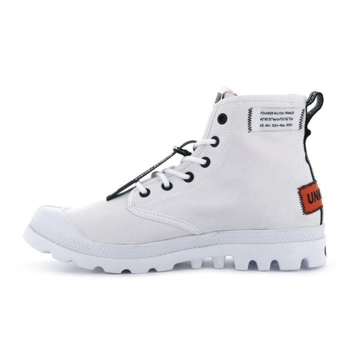 Bottes Palladium Pampa Lite Overlab Femme Blanche | FR IUJ190M